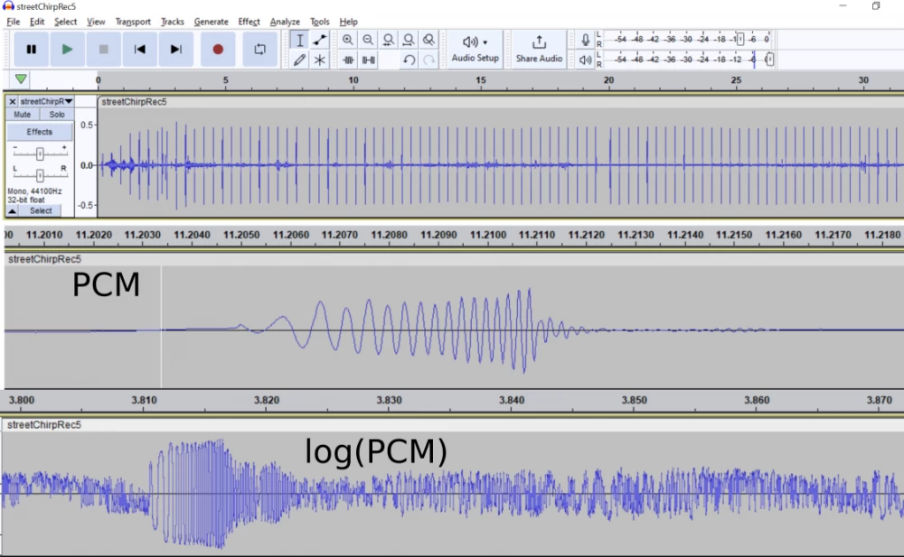 Sonar map of the seabed created with a dictaphone
