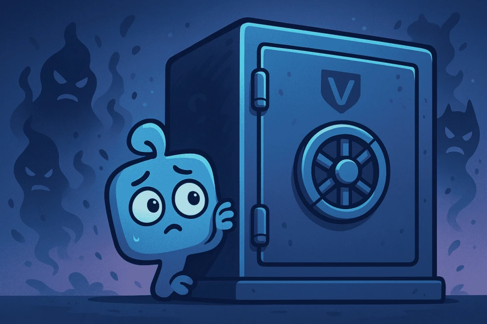 Vaultwarden interface — personal password manager with easy access to secrets and passwords.