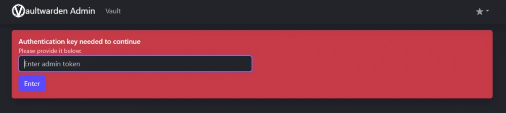 Vaultwarden app shows the list of saved passwords — personal information protection under your control.