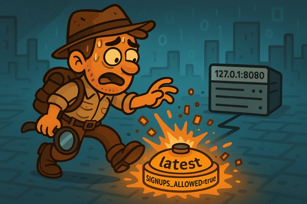 Vaultwarden login screen — security and simplicity for storing all passwords in one place.