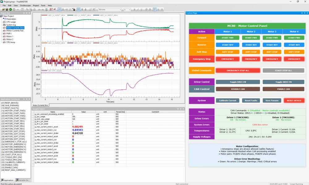 Modeling a motor controller with GitHub Copilot, including its interaction with sensors.