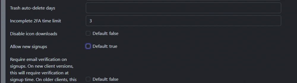 Be sure to uncheck the