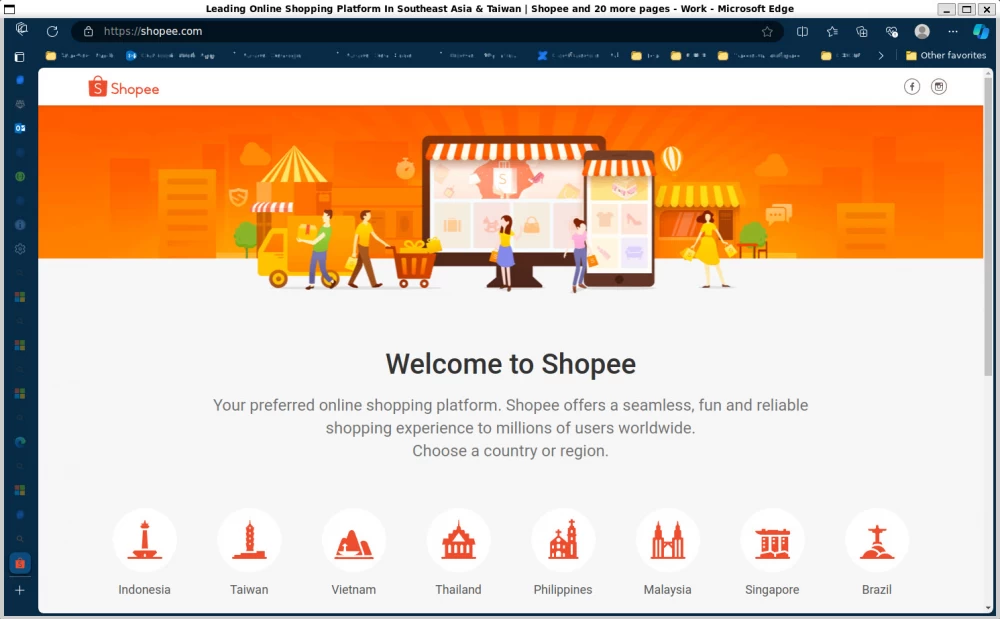 
Browser launched from Linux
