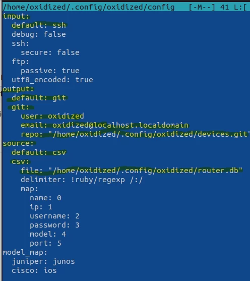 
Automation of Eltex configuration management through Oxidized
