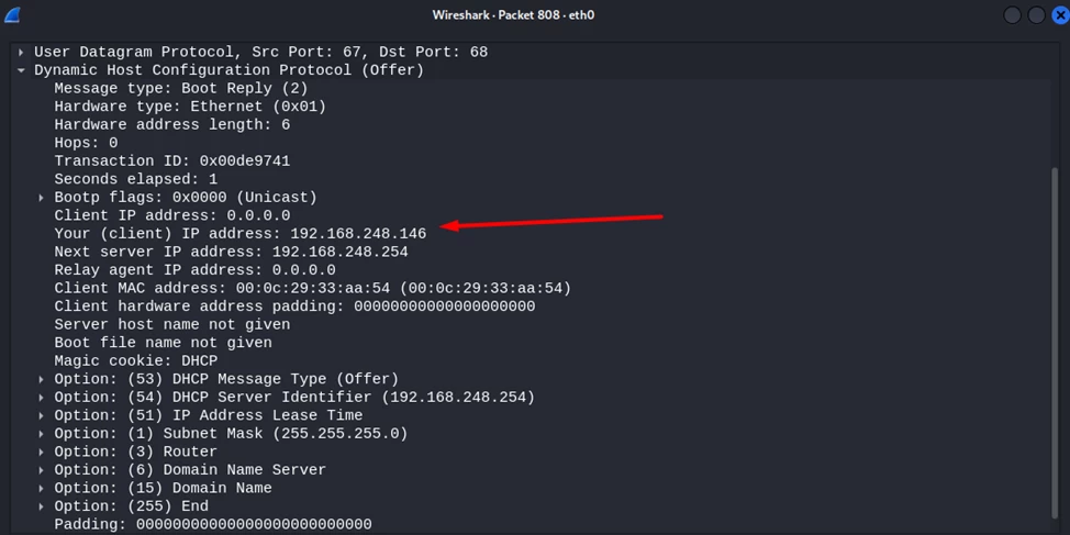 Using Wireshark filters to detect DHCP attacks