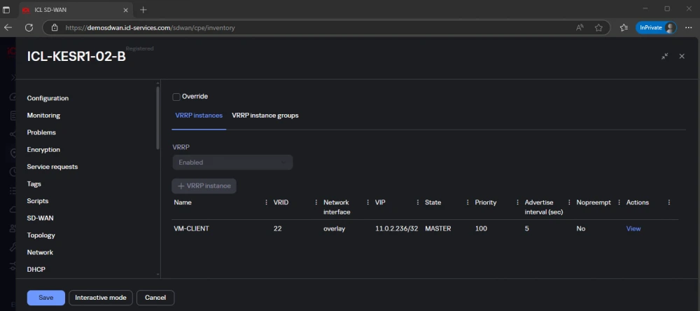   
Address space conflict when integrating office branches via SD-WAN  
