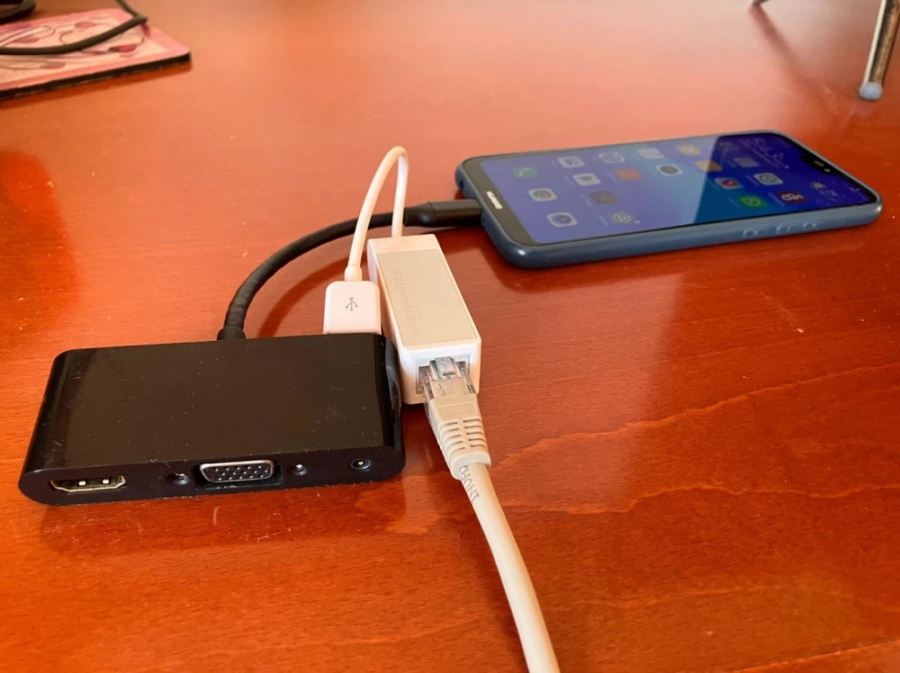 Huawei P9 Lite connected to the network