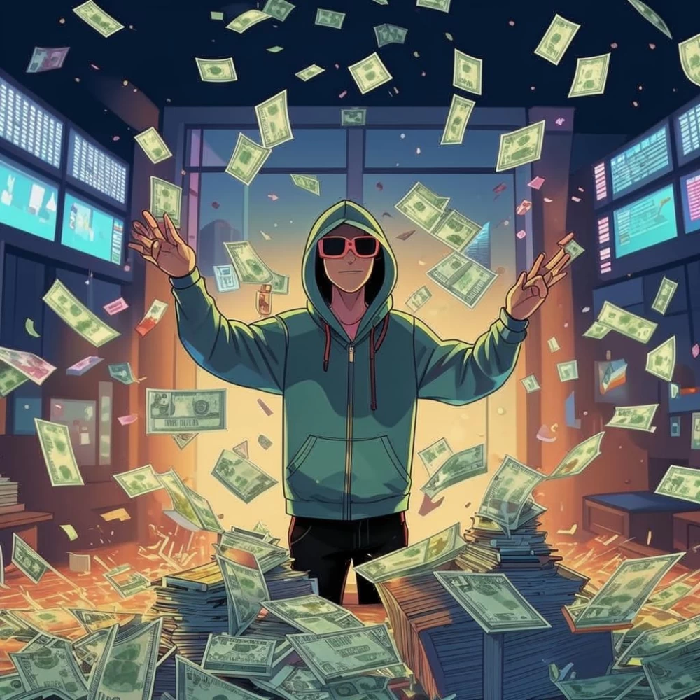 The scammer deceived many banks and is happy with the money received