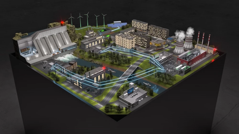 Detailed layout of CHP with banks and trees for the Standoff cyber battle