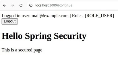 Spring Security: new features with magic links