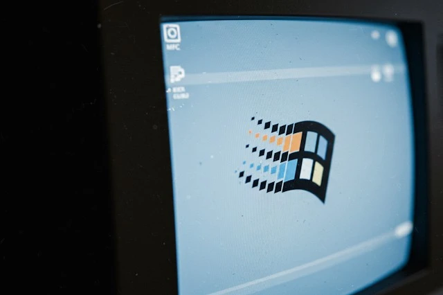 
A portrait of Kristina Svechinskaya with a thoughtful expression and a background simulating network connections  
