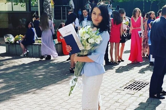 Kristina Svechinskaya in 2017 in a photo from her social networks.