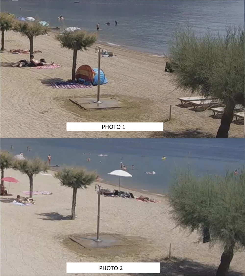 
Shadows of bicycles and motorcycles helping to determine the location using the Shadow Finder Tool.
