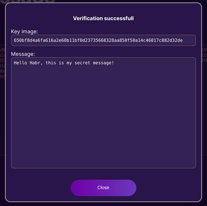 The signature is valid!