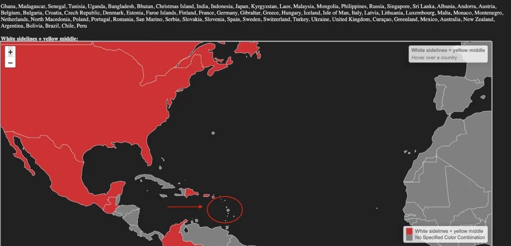 Colorful mural on a street in Dominica
