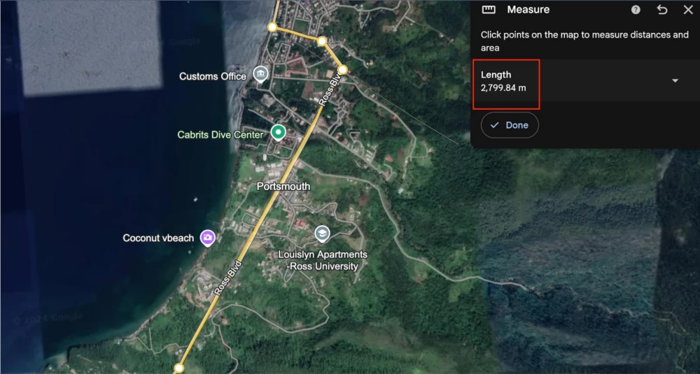 Street art with abstract forms in Dominica