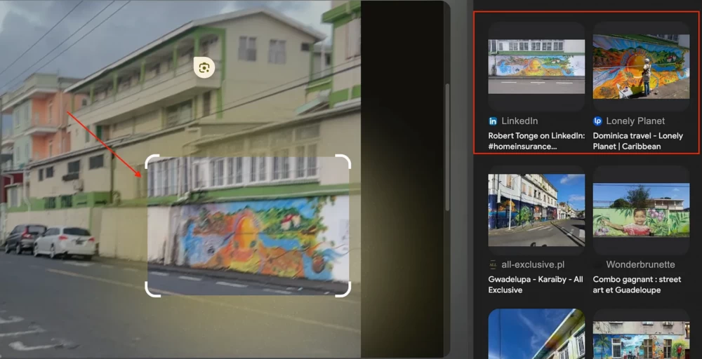 Graffiti on a wall in downtown Dominica