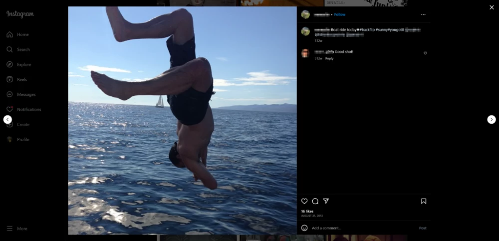 Veterans who found each other with the help of OSINT hug against the backdrop of a monument.
