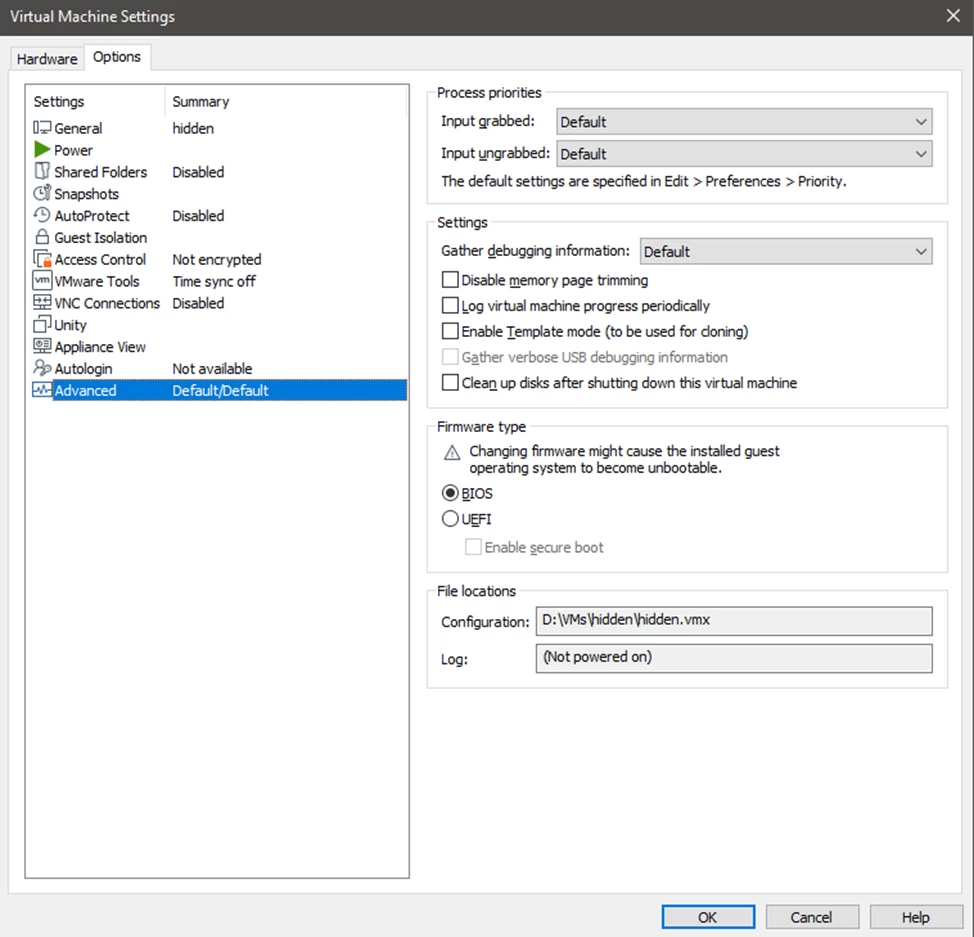 Technologies and strategies for hiding VMware from malware.