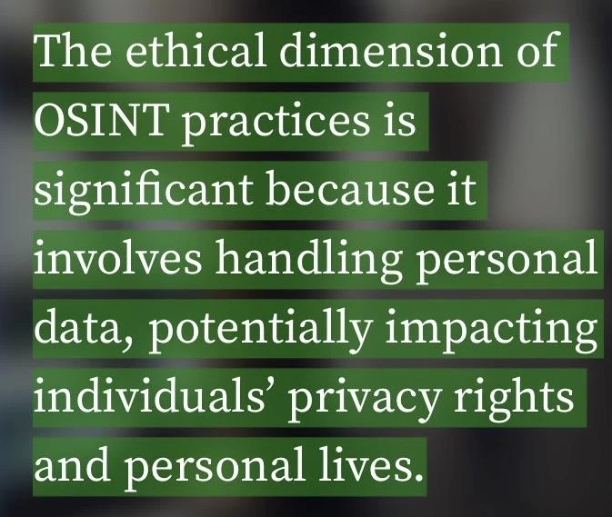 
The image shows an analyst using OSINT methods to collect information from open sources, such as social networks and websites, to analyze and identify potential threats. 
