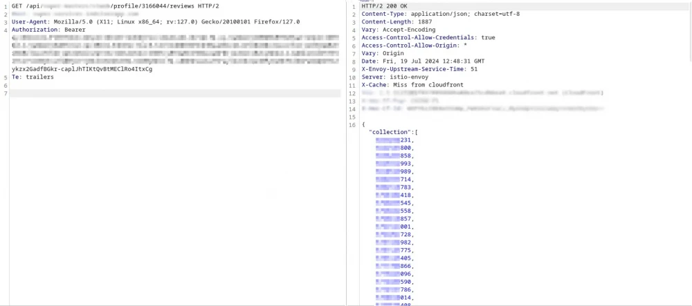The IDOR vulnerability allows an attacker to access data they shouldn't have access to by manipulating object identifiers such as UUID. This can lead to leakage of personal data such as name, address, or phone number.