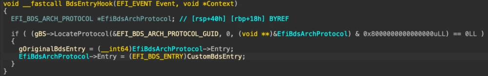 Decompiled BdsEntryHook code