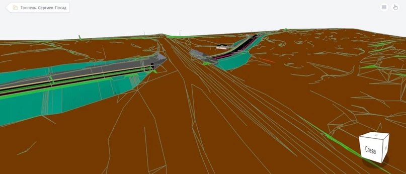 Fig. 1. Example of a digital terrain model in a common data environment