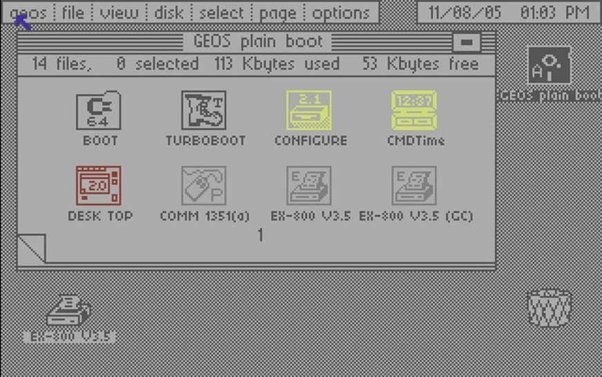 GEOS on Commodore 64 (image source)