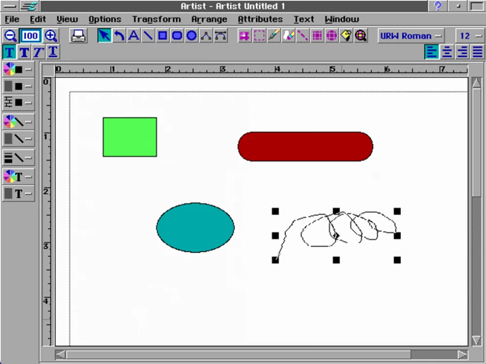 Artist vector graphics editor