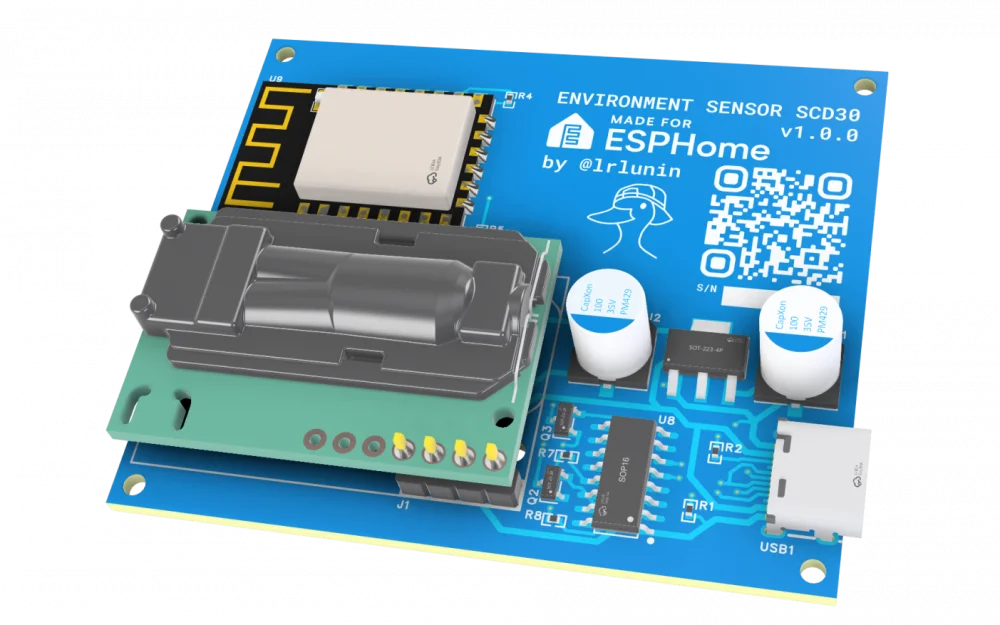 
How I made a CO2 sensor for a smart home based on SCD30