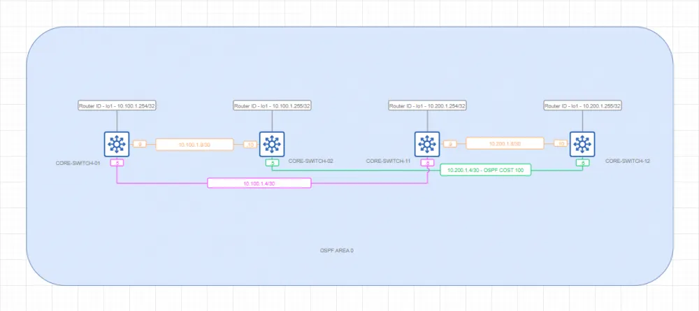 Diagram of a distributed network with node redundancy.
