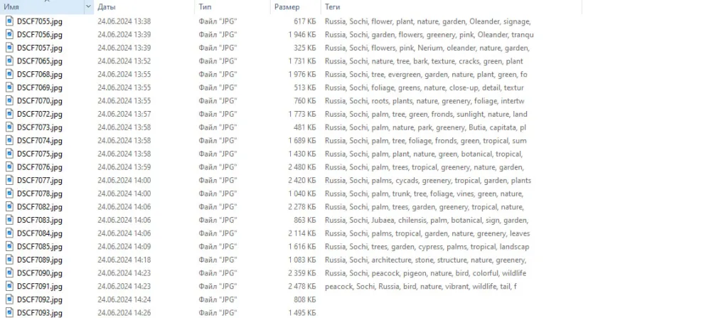 The line containing the tags was truncated to 64 characters
