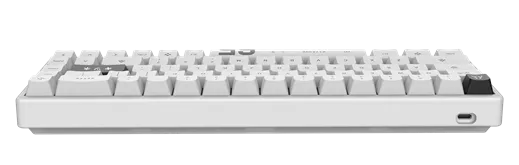 Close-up of magnetic switches on the Arbiter Studio Polar 75 Pro keyboard.