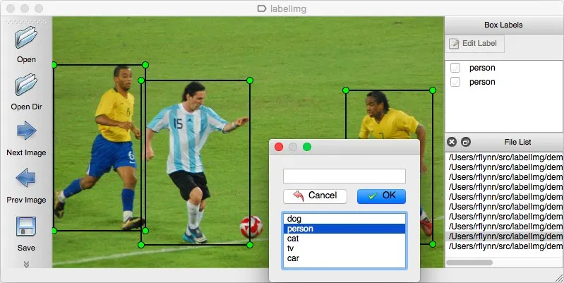 Screenshot of the data annotation workflow using one of the best tools of 2024
