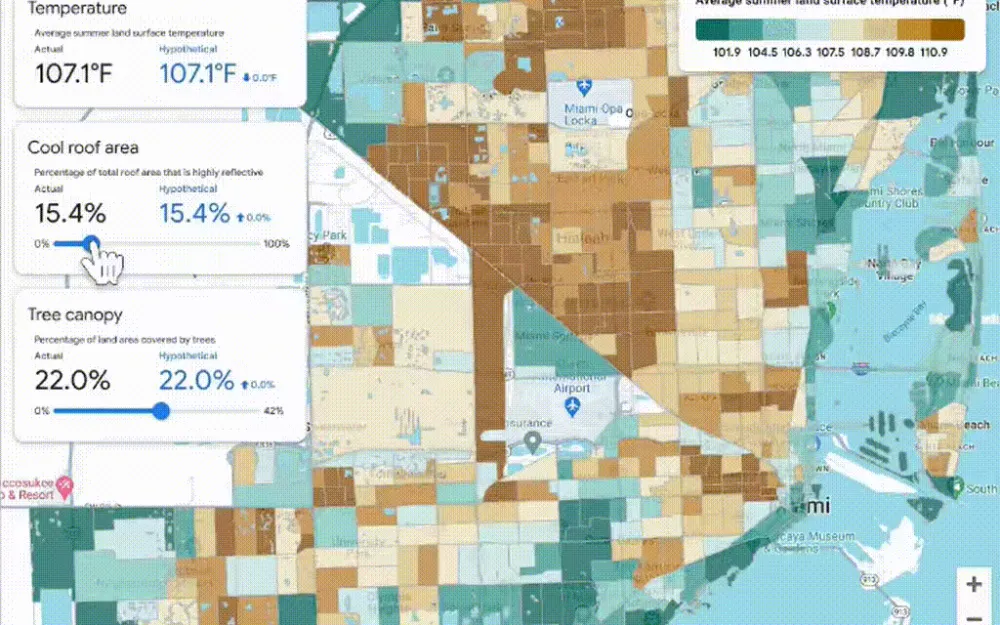 The new Google AI tool analyzes temperature data and helps cities develop strategies to combat extreme heat.