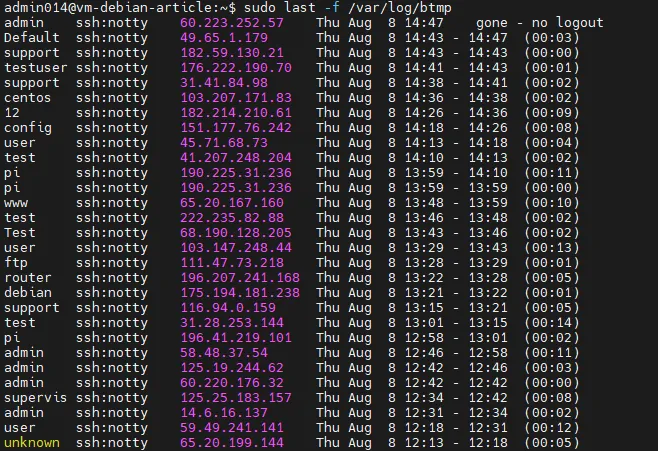 Configuring system logs to improve security