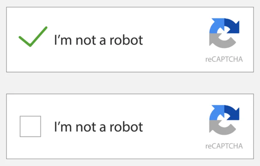 An example of reCAPTCHA developed by Google to enhance security.