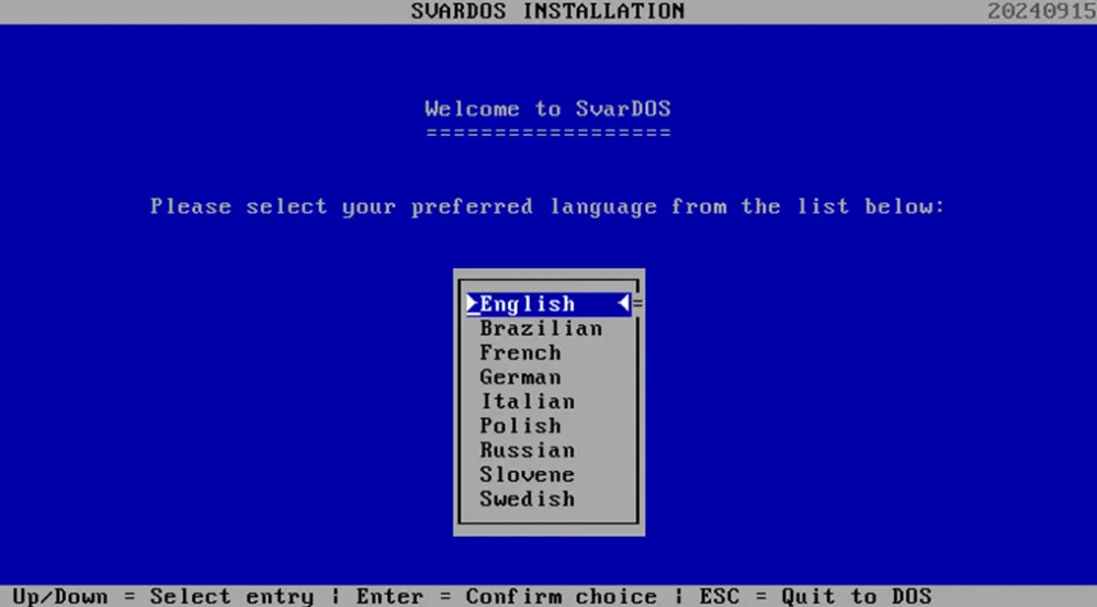 Main installer window