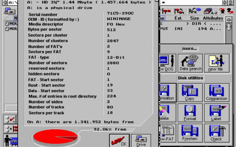 Disk drive information