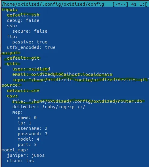 Automation of Eltex configuration management through Oxidized