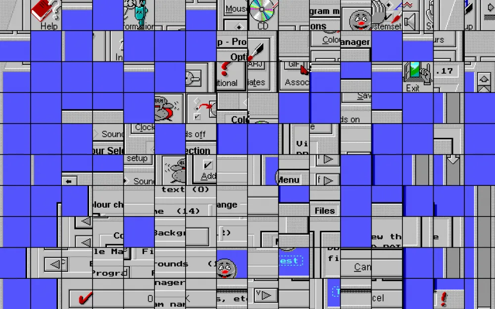 Puzzle screensaver