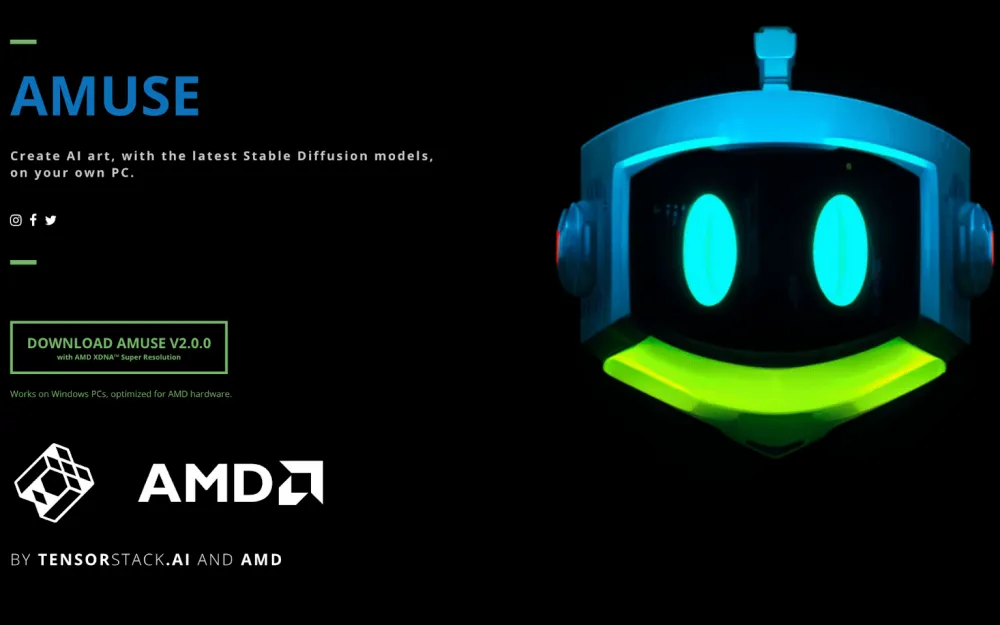 Anyone who meets the hardware requirements can install Amuse 2.0 completely free of charge