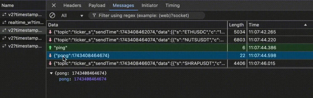 Table showing common errors and their solutions when working with WebSocket