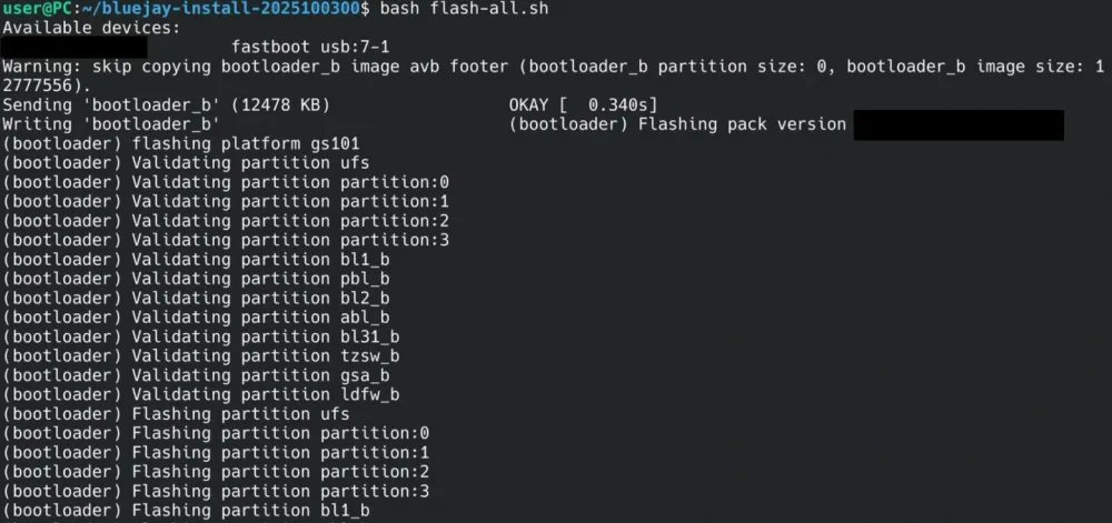 Installing GrapheneOS via Debian-based Linux Terminal