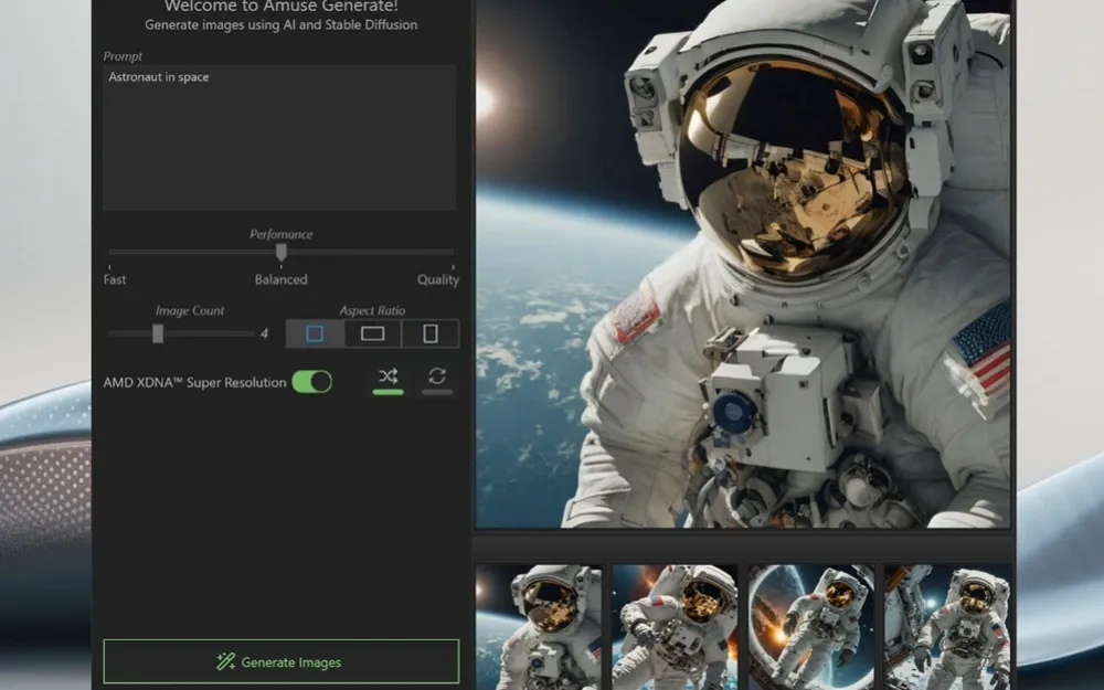 Generate any images with Amuse 2.0