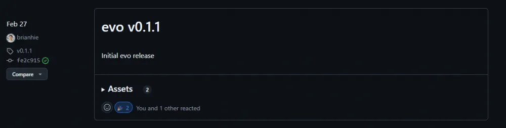 GitHub of the developers