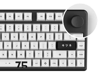 Side view of the Arbiter Studio Polar 75 Pro keyboard with backlight.
