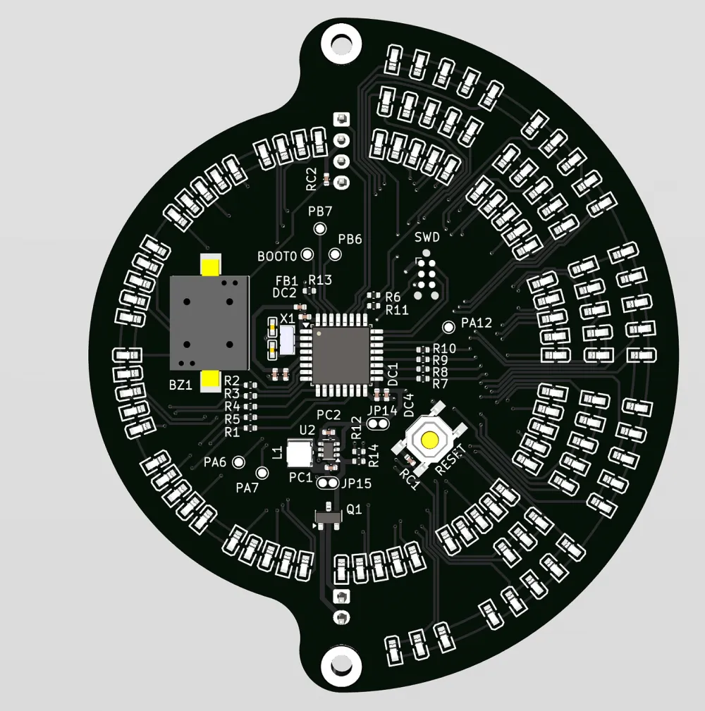 Starting an LED on an STM32 microcontroller
