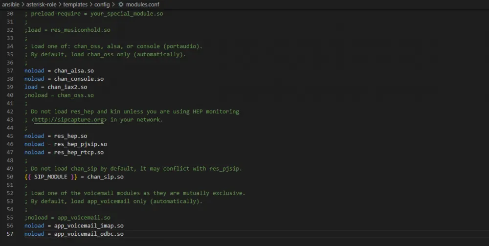 Deploying Asterisk VoIP server with Ansible